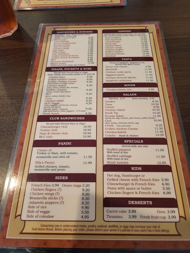 Ili's Breakfast & Lunch Menu image 2